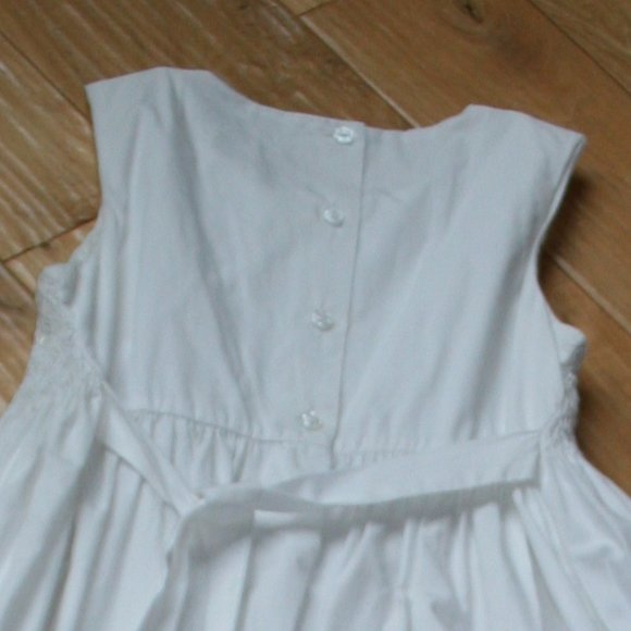 White Cotton Dress Size 10 - Picture 6 of 7